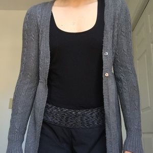 Grey cardigan